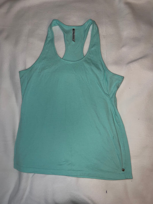 Fabletics Racerback Tank Top Size Small | Light Aqua Blue Athletic Tank